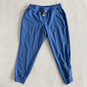 FIGS High Waisted Zamora Jogger Scrub Pants Womens XXL Blue PO 2771 Healthcare